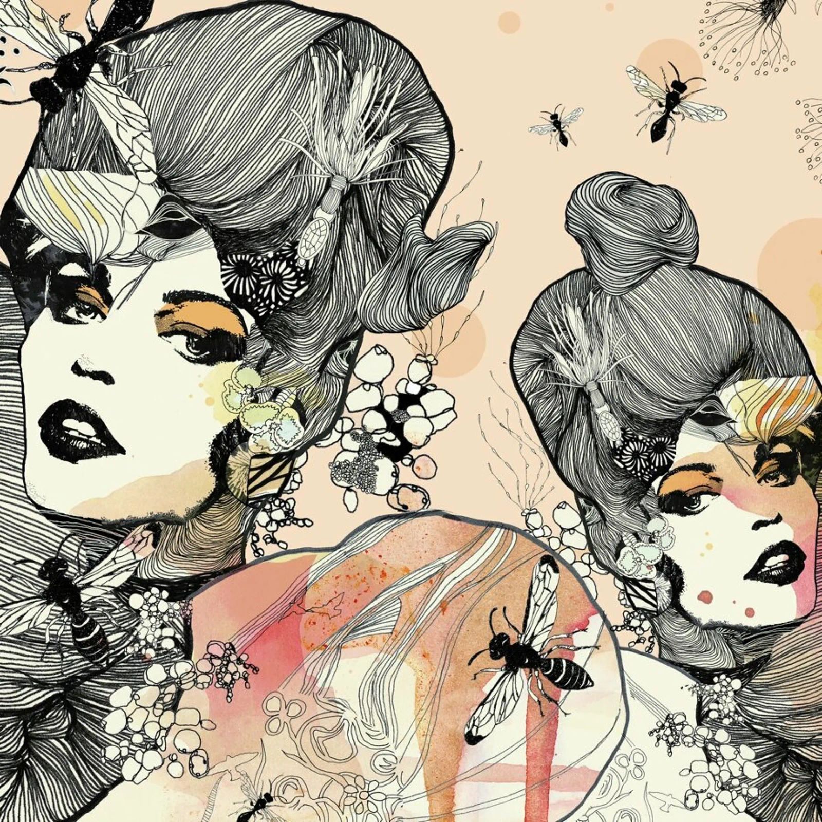 Wasps poster by Giulio Iurissevich