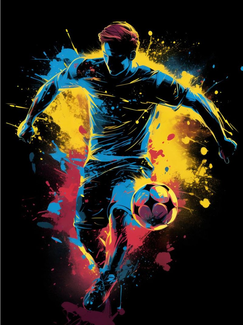 Footbal Colorful 3 poster de Mateo