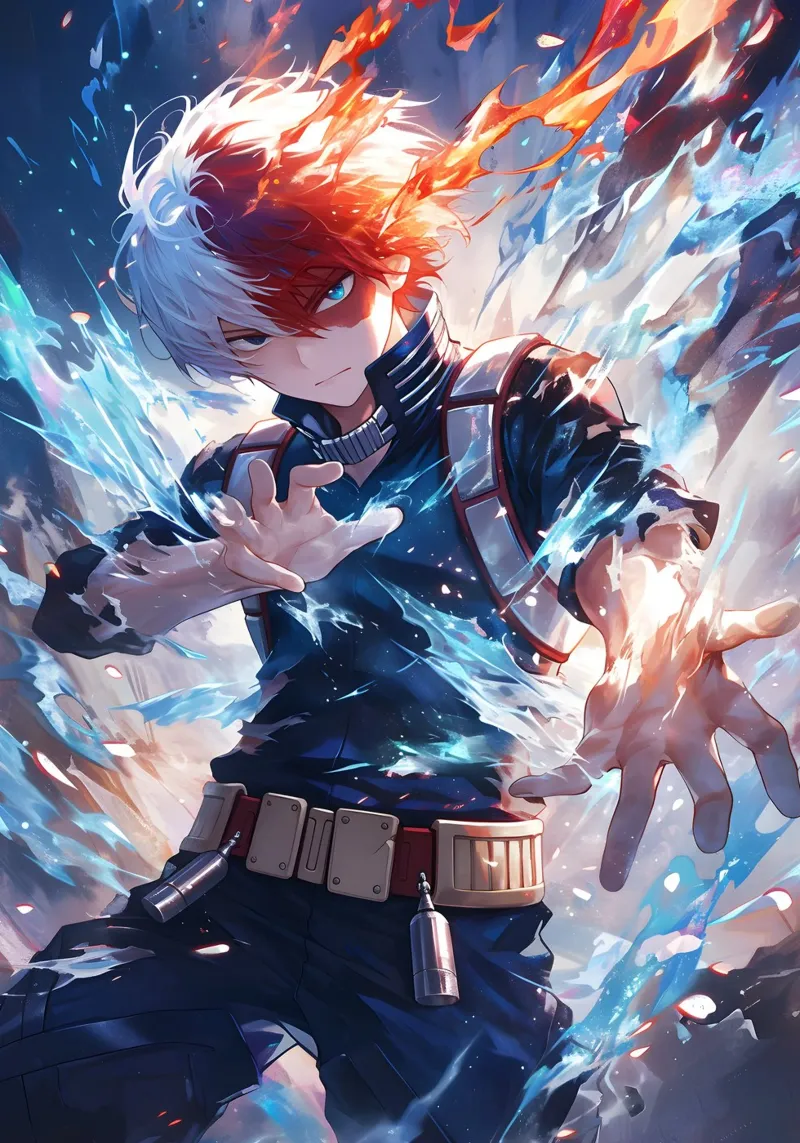 Shoto Todoroki My Hero Academia Hahnemühle von CreativeStudio