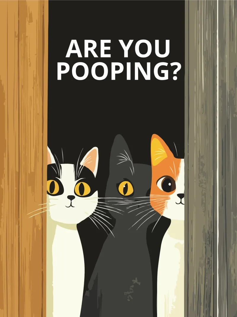 Are you pooping? poster con telaio in legno da ramosashop