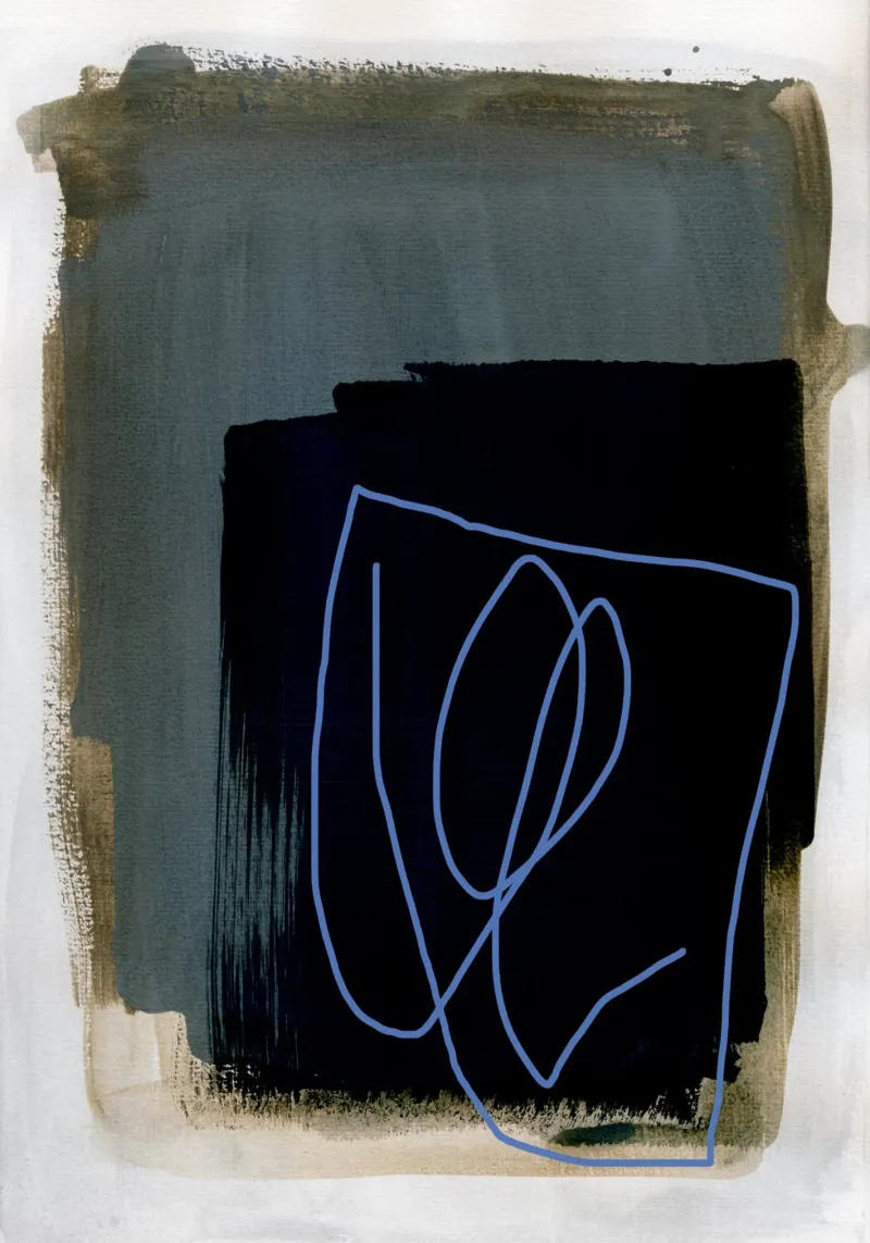 Abstract Brush Strokes 162 carta hahnemühle da Mareike Böhmer