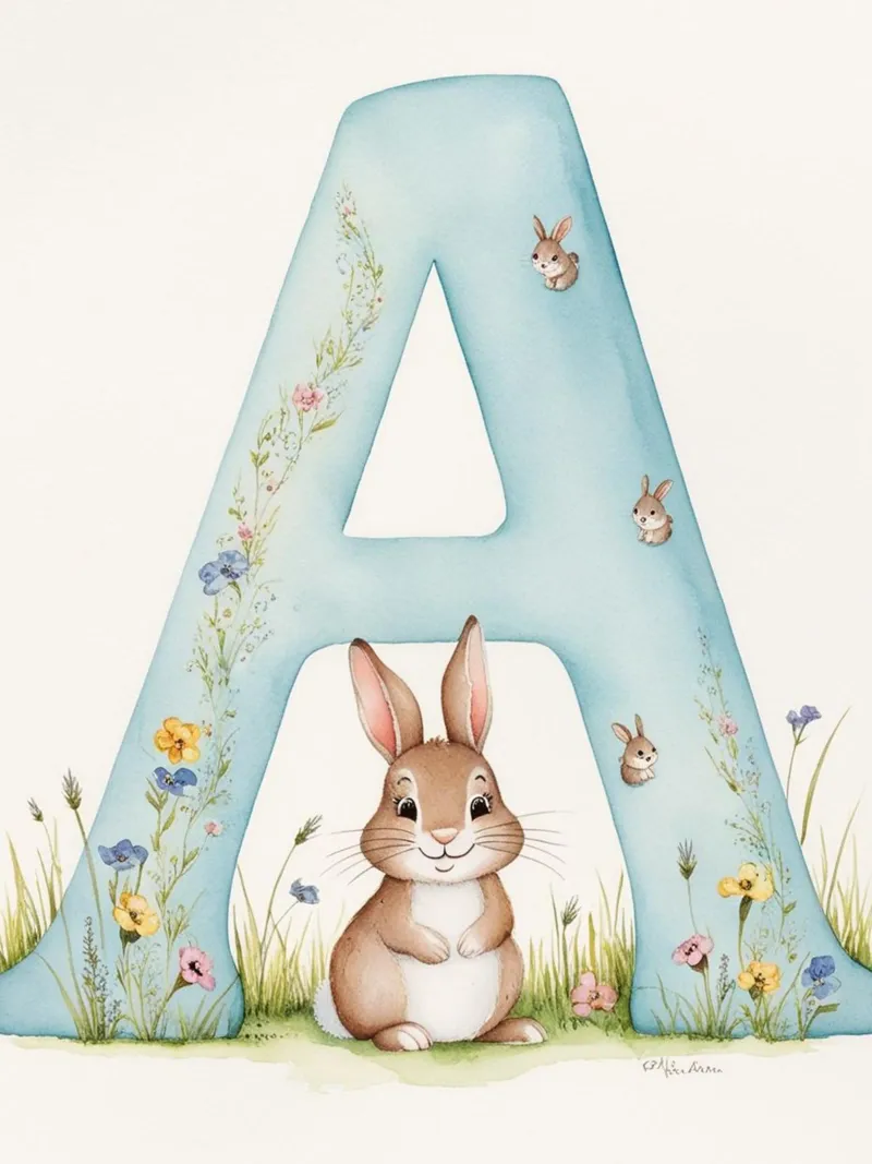 Letter A forex plate by Kids zone