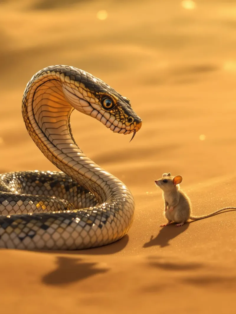 The Cobra and the marsupial mouse canvas by Art-Travel