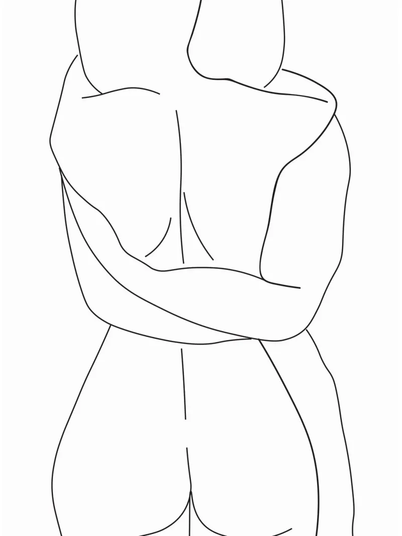 Amanti poster con telaio in plastica da Urban Art Draw