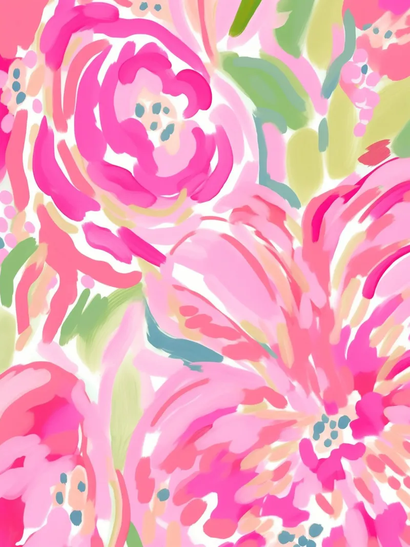 Delicate pink flowers canvas by Carinaprint