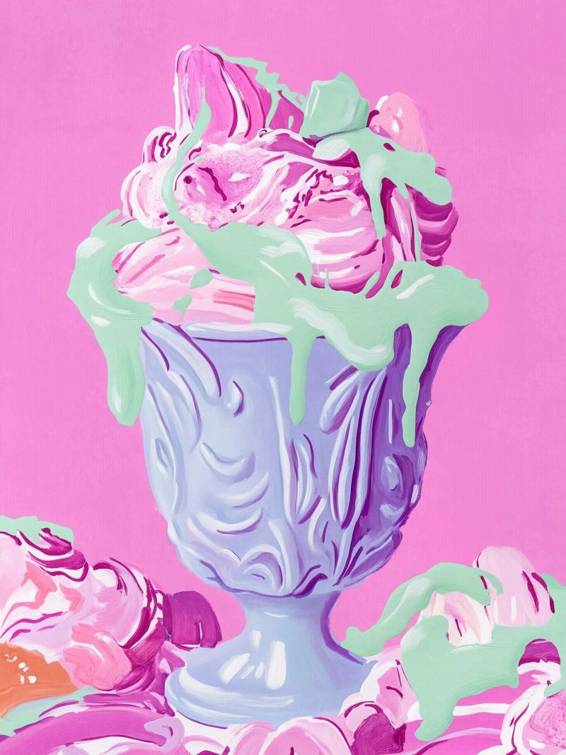 Pink sundae dream poster by Carinaprint