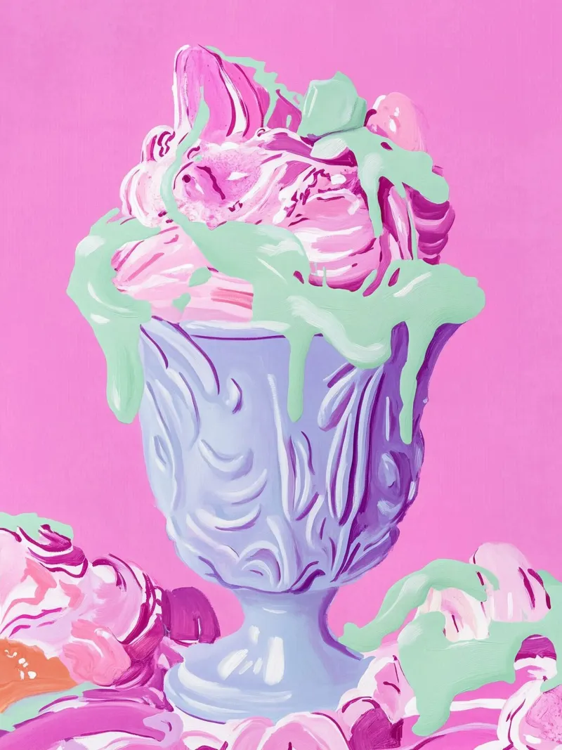 Pink sundae dream poster by Carinaprint