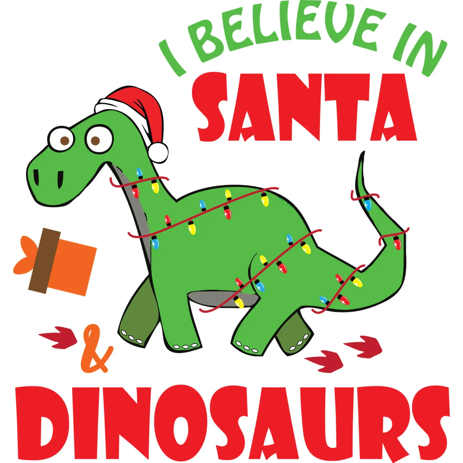 Credo in Babbo Natale e nei dinosauri pellicola backlit da vickeyroads