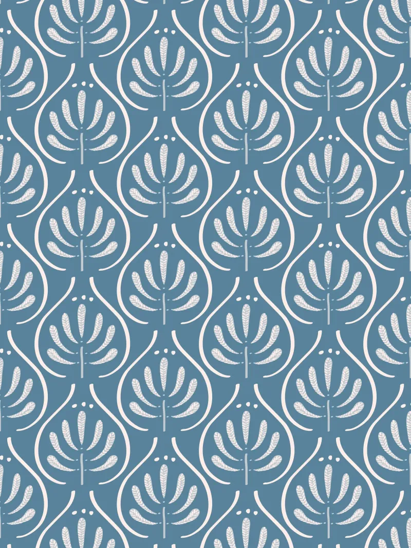 Boho Blue Pattern pellicola backlit da anisillustration