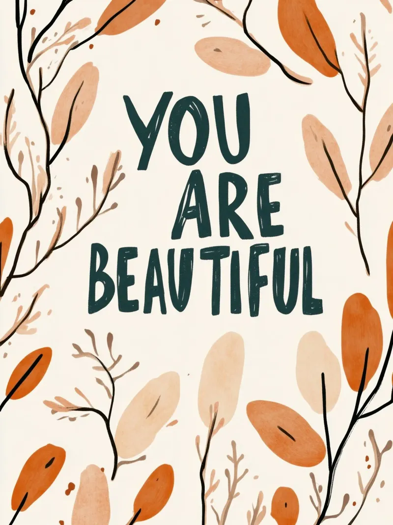 You Are Beautiful No 3 pellicola backlit da treechild