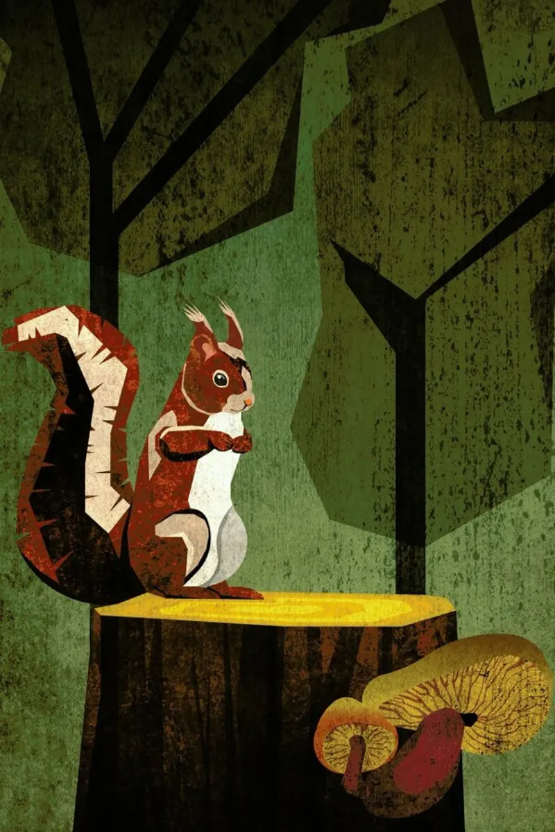 Eichhörnchen carta hahnemühle da Sabrina Ziegenhorn