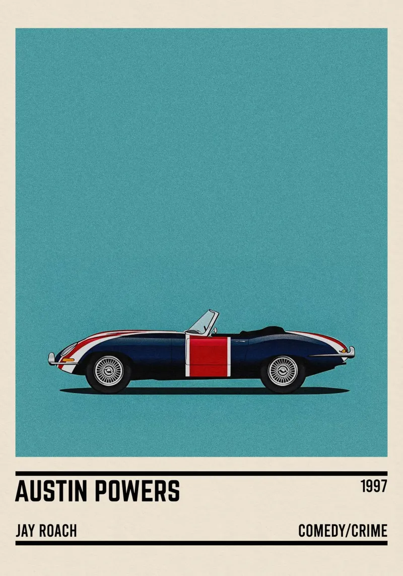 Austin Powers car metacrilato de TheArtstudio