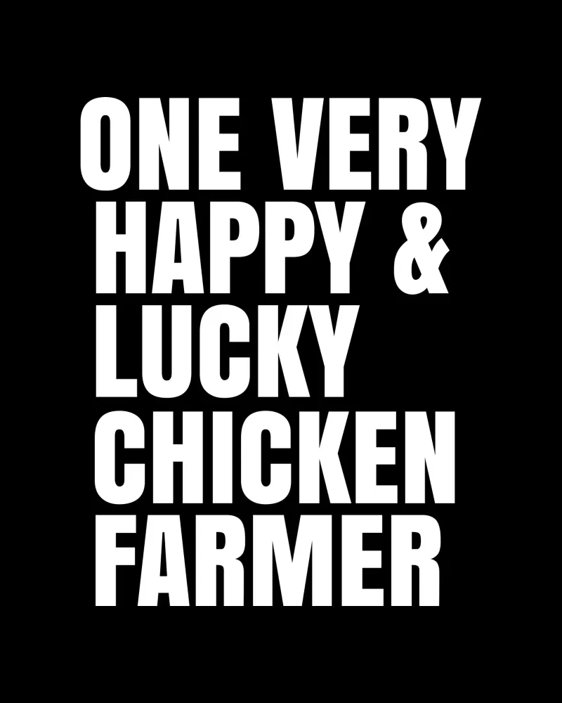 One very happy and lucky chicken farmer pellicola backlit da happieeagle