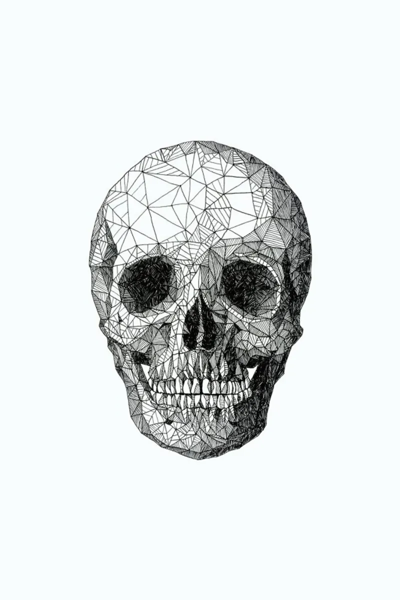 Skull pellicola backlit da Pen & Ink