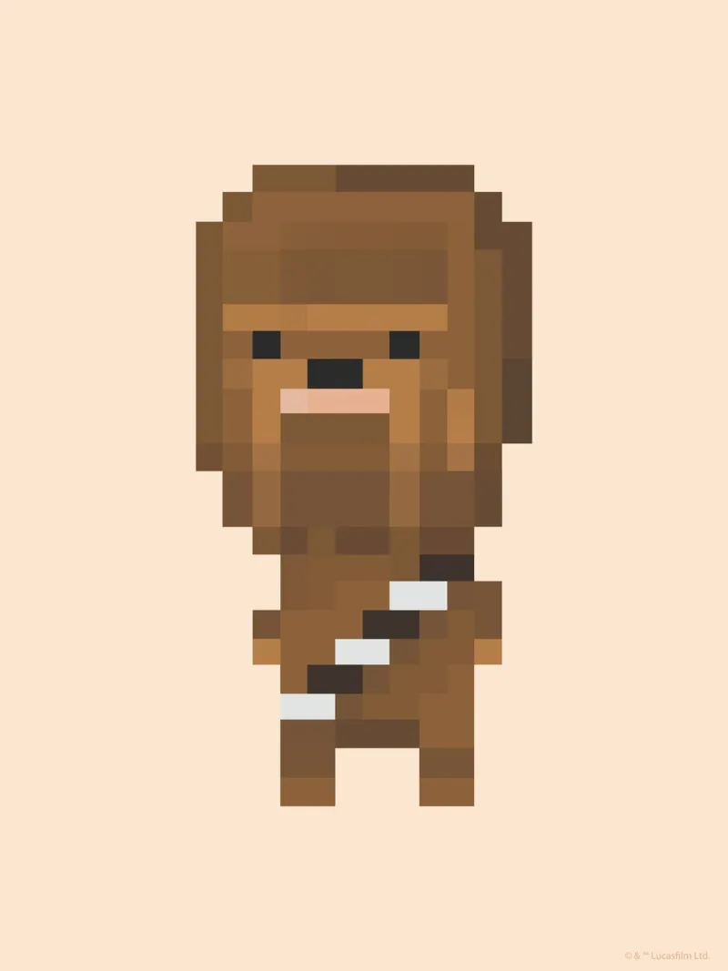 CHEWBACCA carta hahnemühle da Star Wars