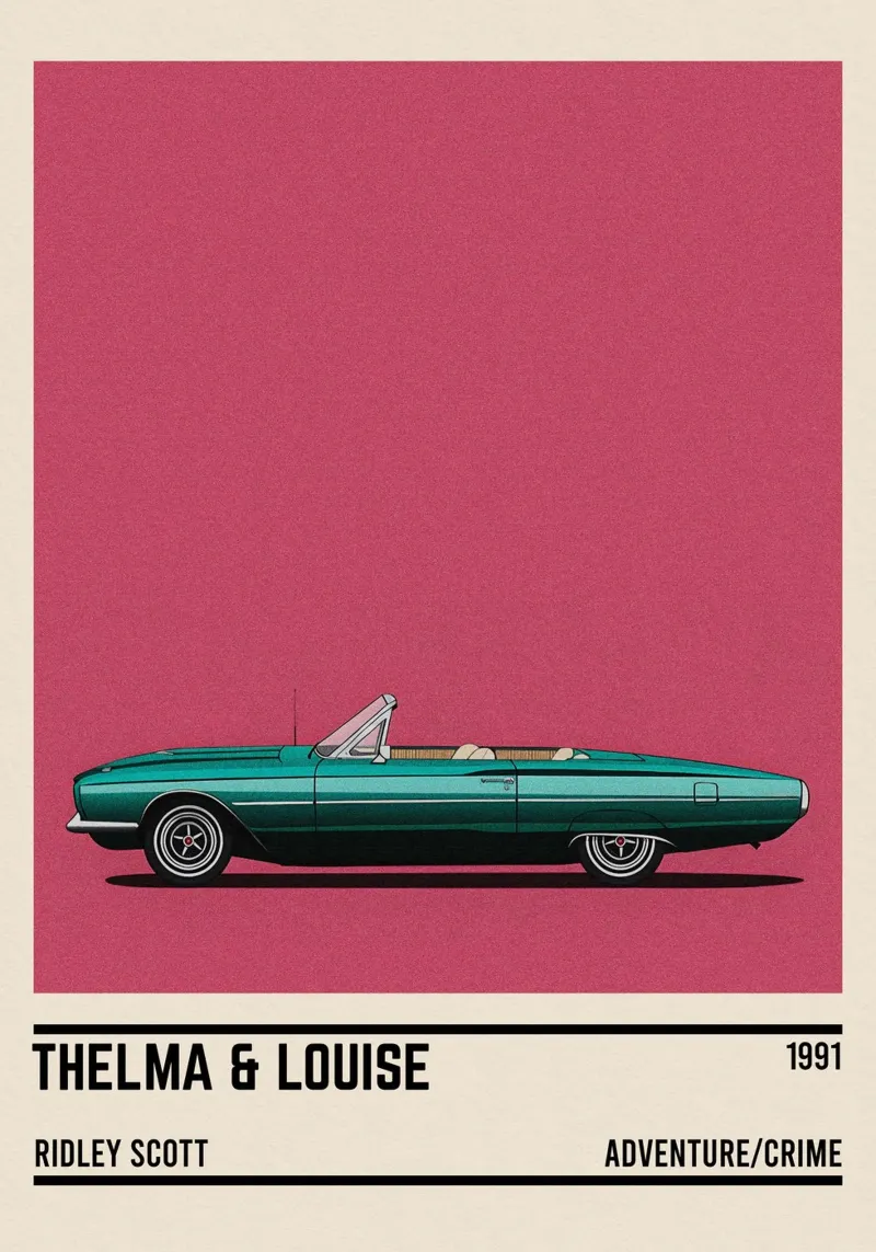 Thelma And Louise car tela con Cornice a cassetta da TheArtstudio