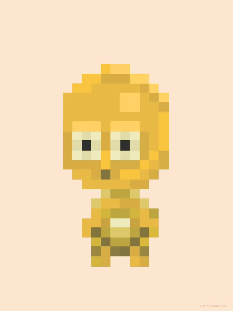 C-3PO carta hahnemühle da Star Wars