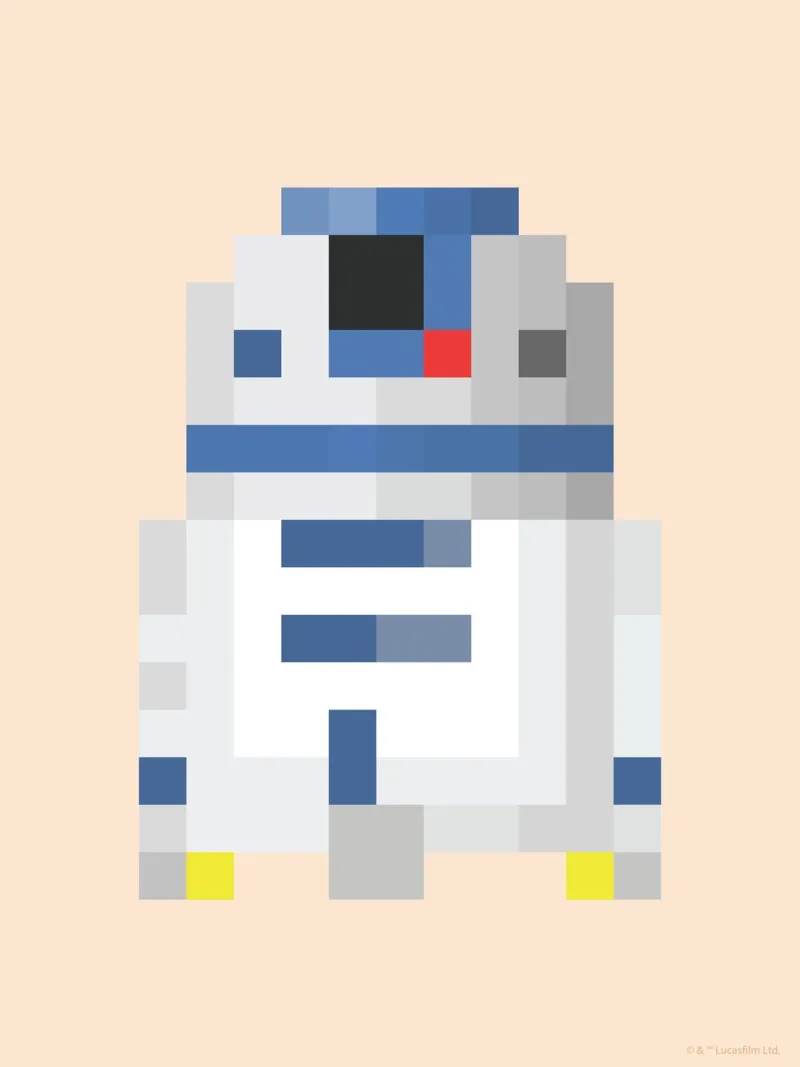 R2D2 carta hahnemühle da Star Wars