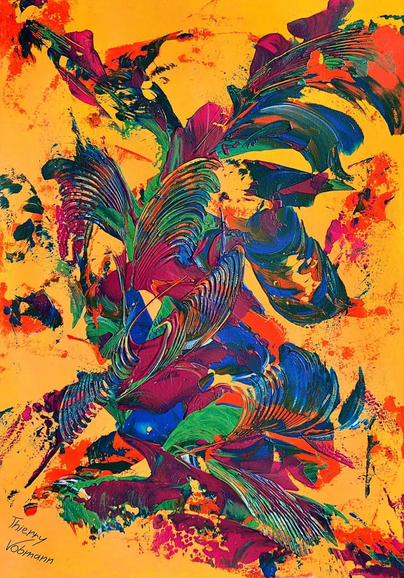IDEAL GIFT 88 pellicola backlit da Thierry Vobmann Abstract painting