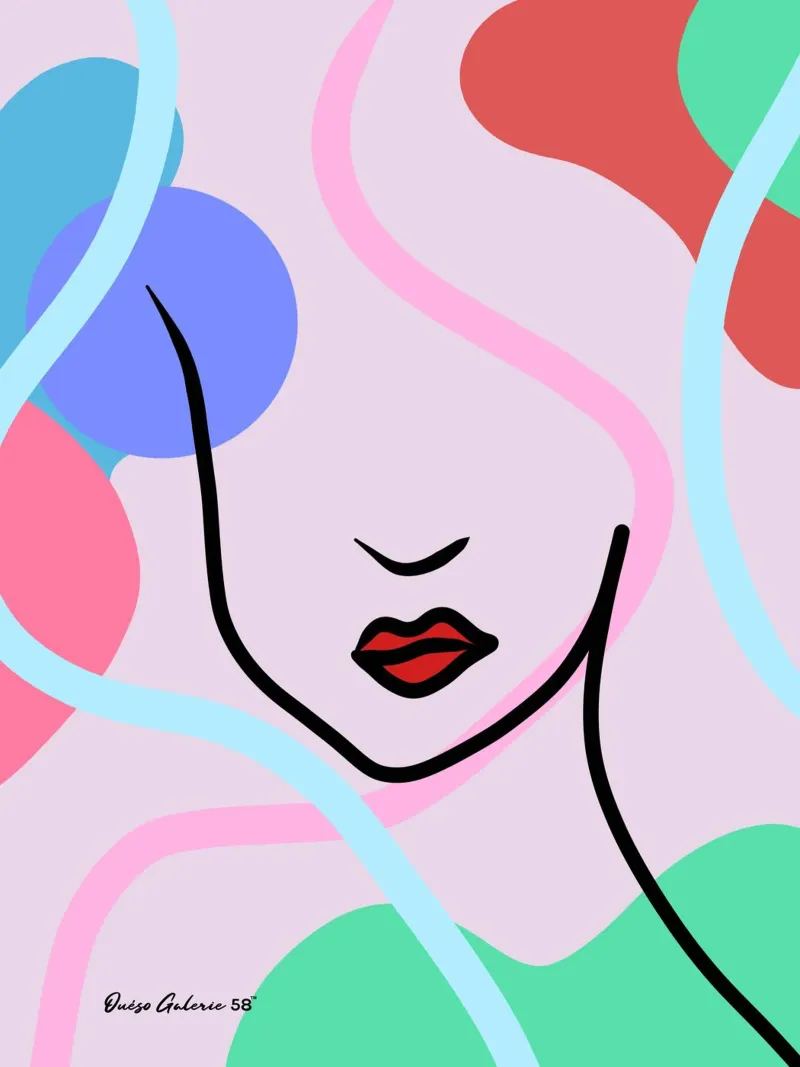 Whispered Hues poster con telaio in plastica da Mike Leymi