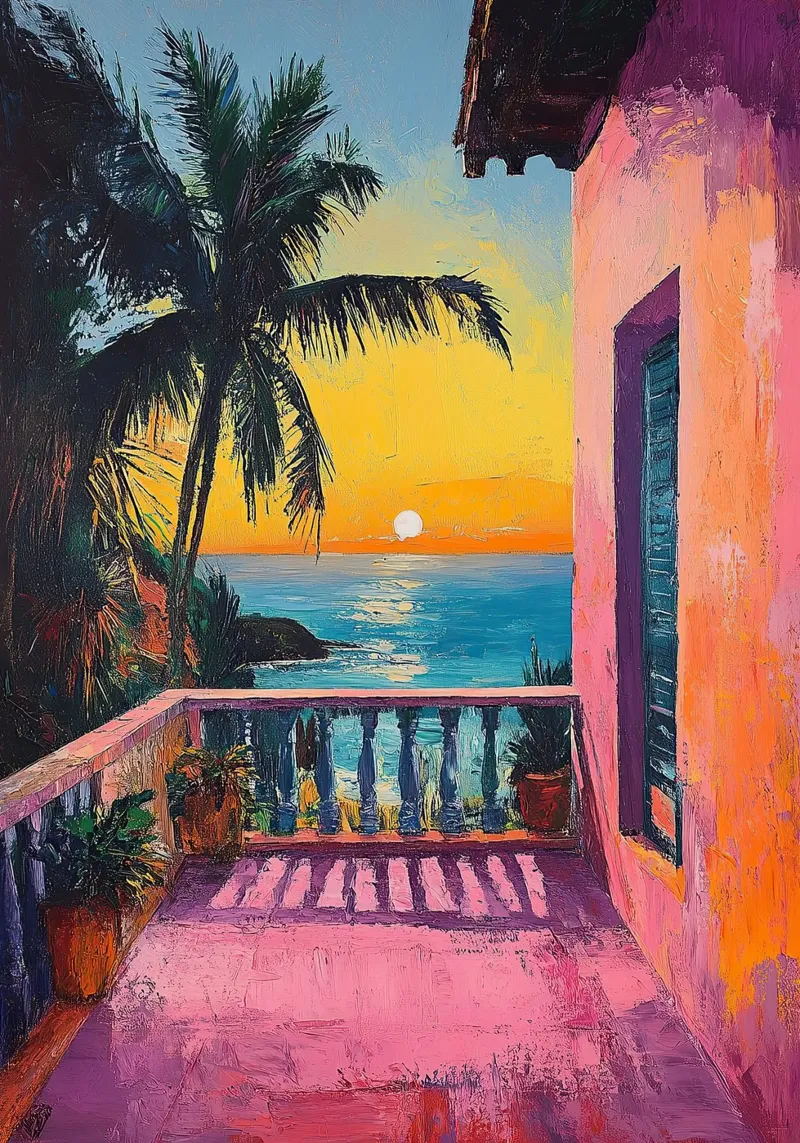 The Gateway to Vibrant Dreams canvas by Nikis Art Studio