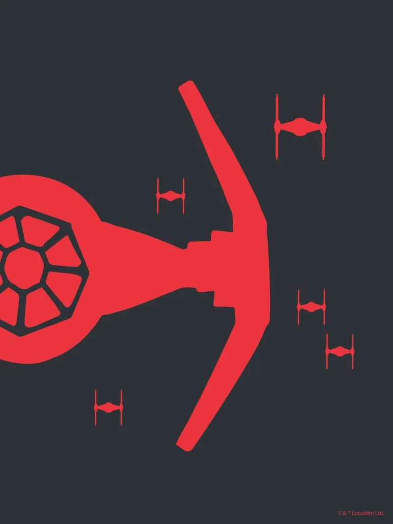 TIE FIGHTER alluminio dibond da Star Wars