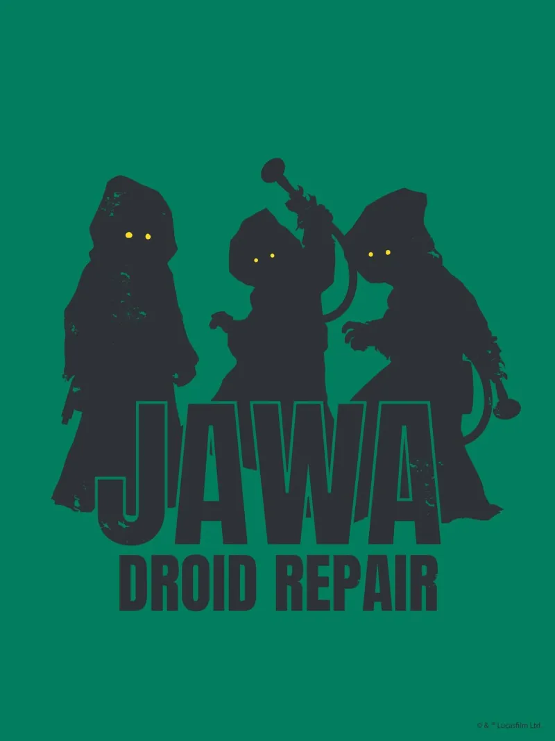 JAWA - DROID REPAIR poster con telaio in plastica da Star Wars