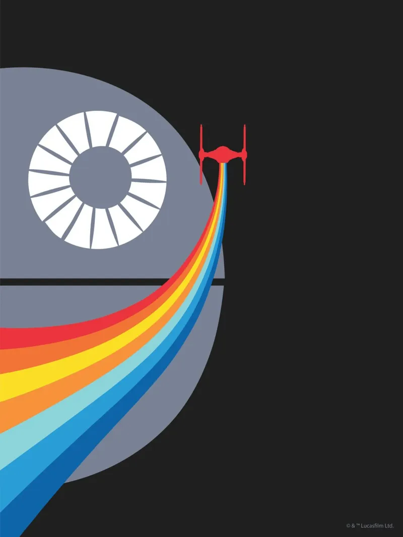 TODESSTERN poster con telaio in plastica da Star Wars