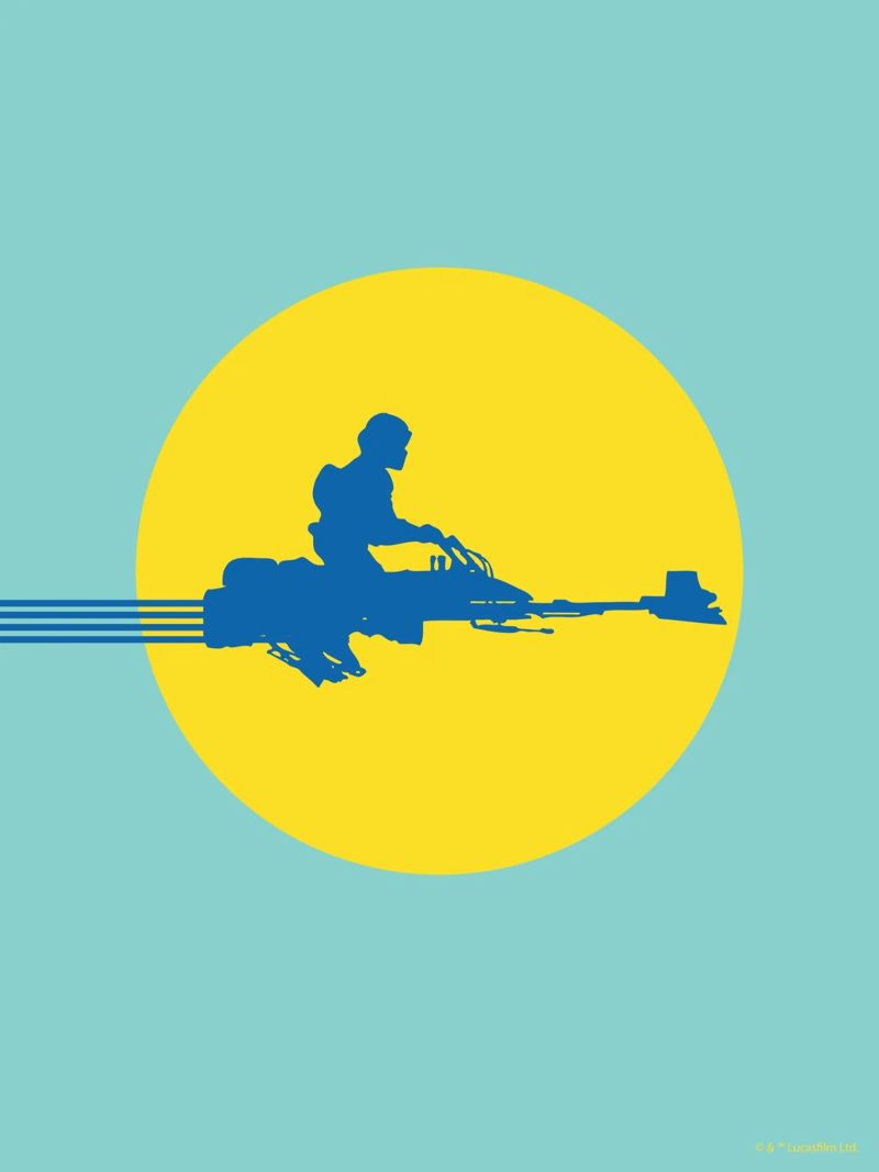 SPEEDER BIKE poster by Star Wars