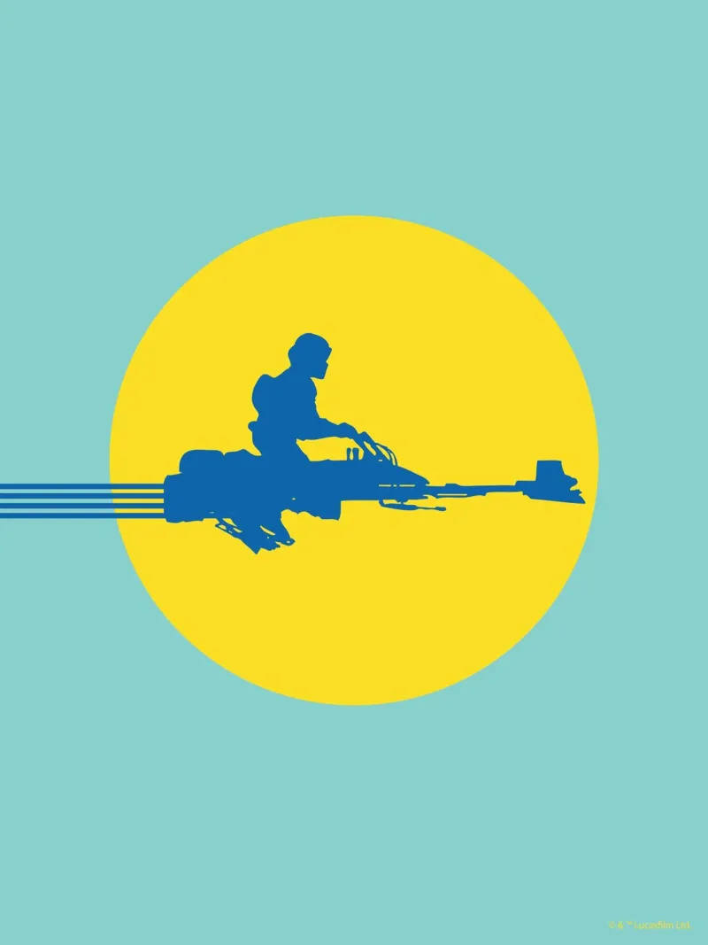 SPEEDER BIKE poster by Star Wars