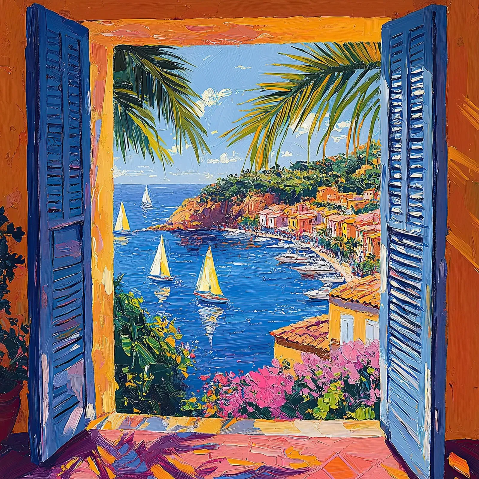 Henri Matisse ispira la "Luce in movimento". alluminio dibond da Nikis Art Studio