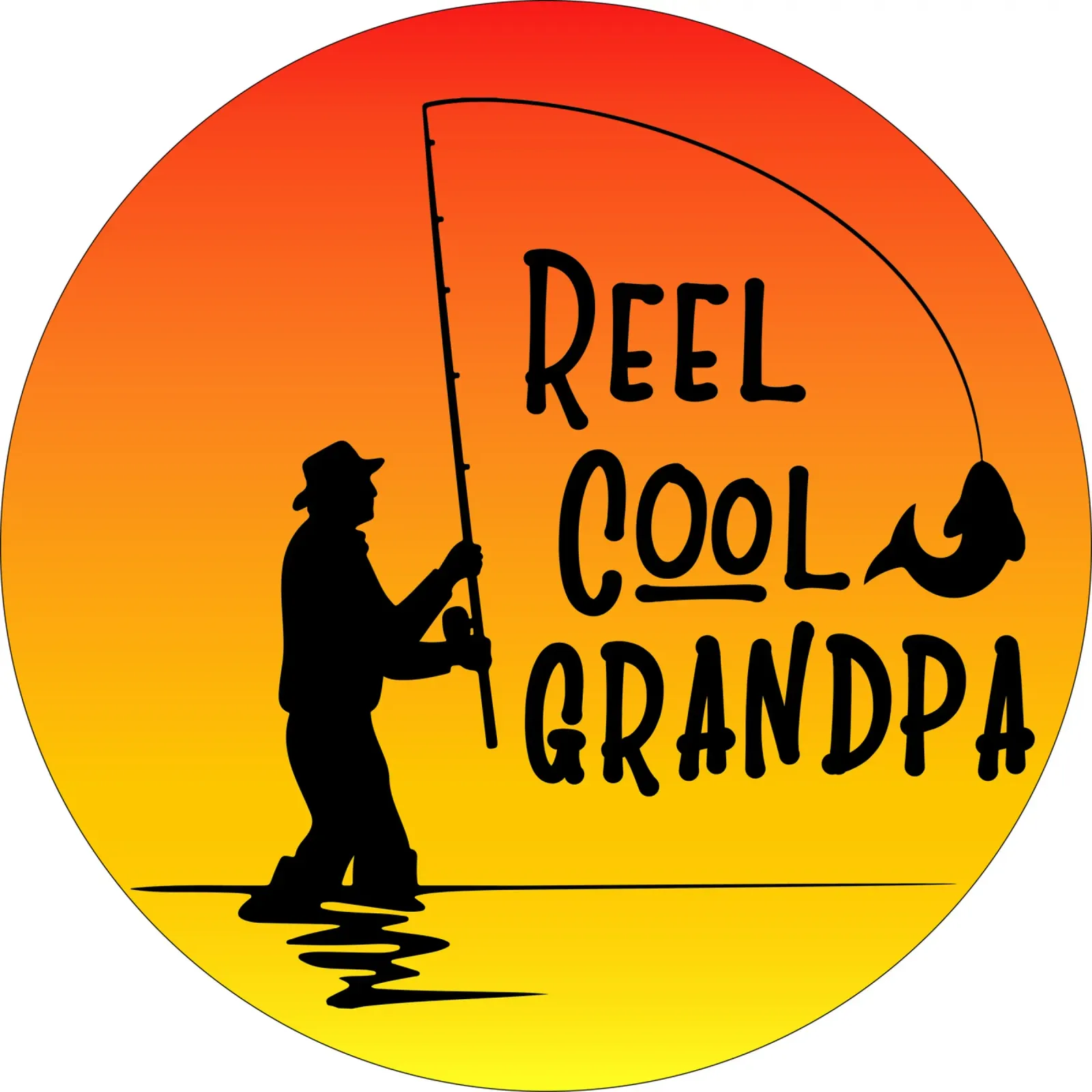 Reel cool grandpa retro design pellicola backlit da vickeyroads
