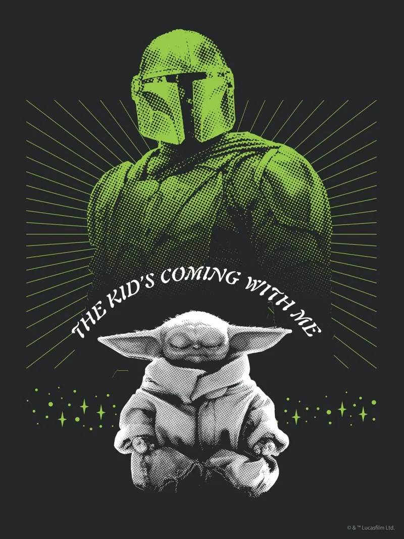 THE KIDS COMING WITH ME aluminio dibond de Star Wars