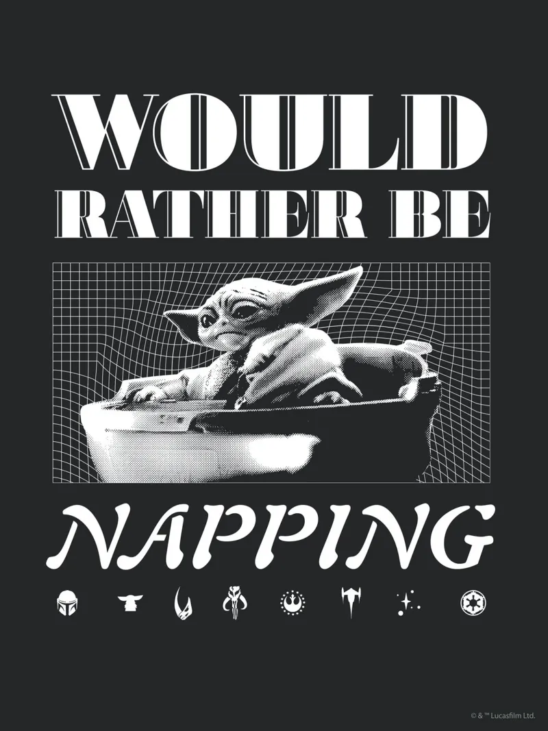 WOULD RATHER BE NAPPING pannello forex da Star Wars