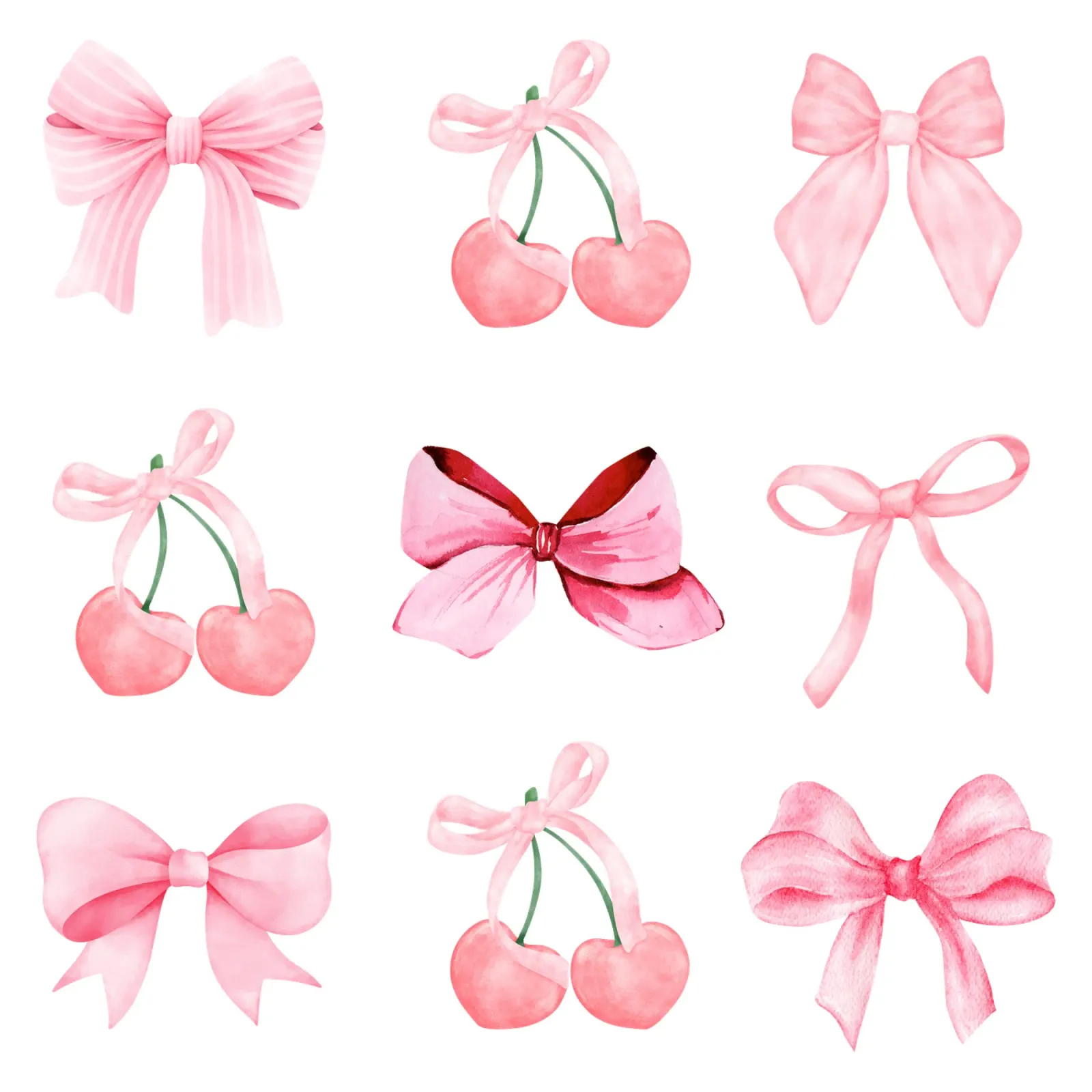 Coquette Bows and Cherries pellicola backlit da Little Lola