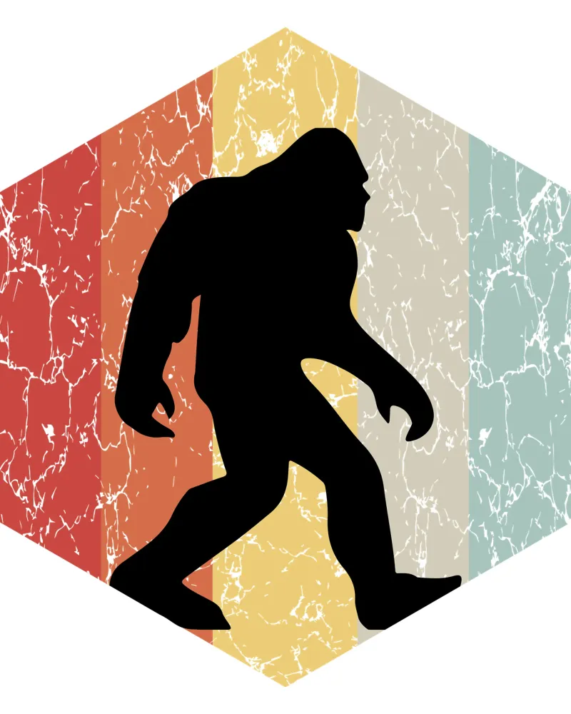Bigfoot design retrò pellicola backlit da vickeyroads
