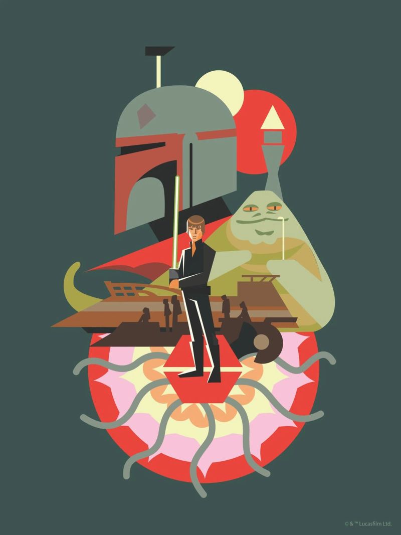 Jabbas Fall poster by Star Wars