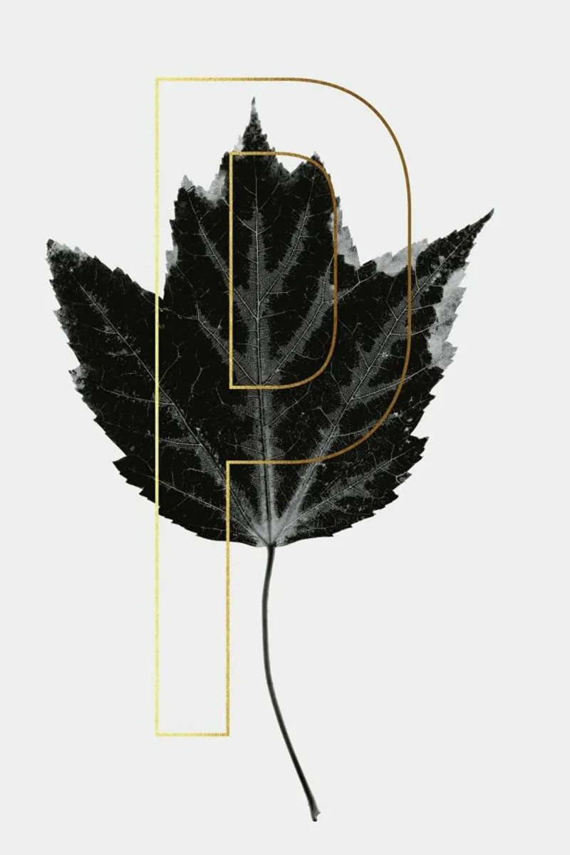 ABC Plants - P poster con telaio in plastica da typealive