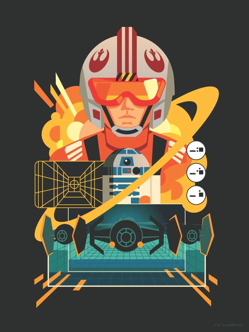 Rebellenpilot im Kampf poster de Star Wars