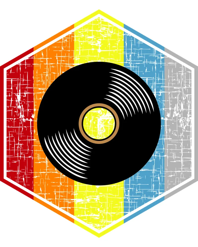 Design retrò in vinile vintage pellicola backlit da vickeyroads