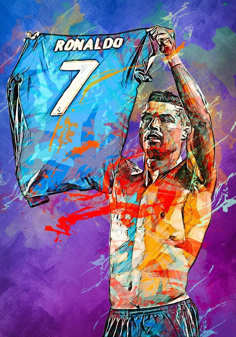 Cristiano Ronaldo Real Madrid Poster von tenten