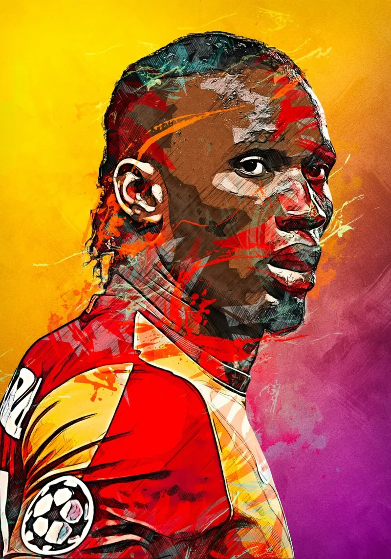 Didier Drogba pellicola backlit da tenten