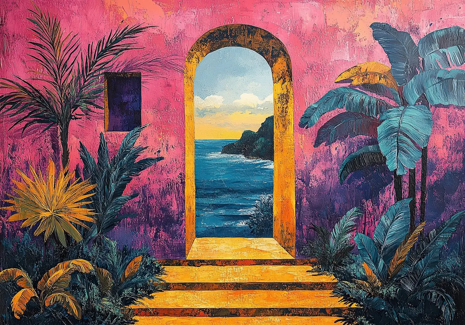 Matisse inspiriert Open Door pellicola backlit da Nikis Art Studio