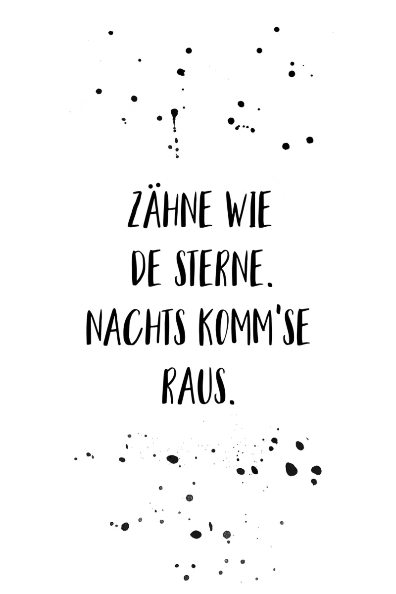 Berliner Schnauze ZÄHNE WIE DE STERNE pellicola backlit da Melanie Viola