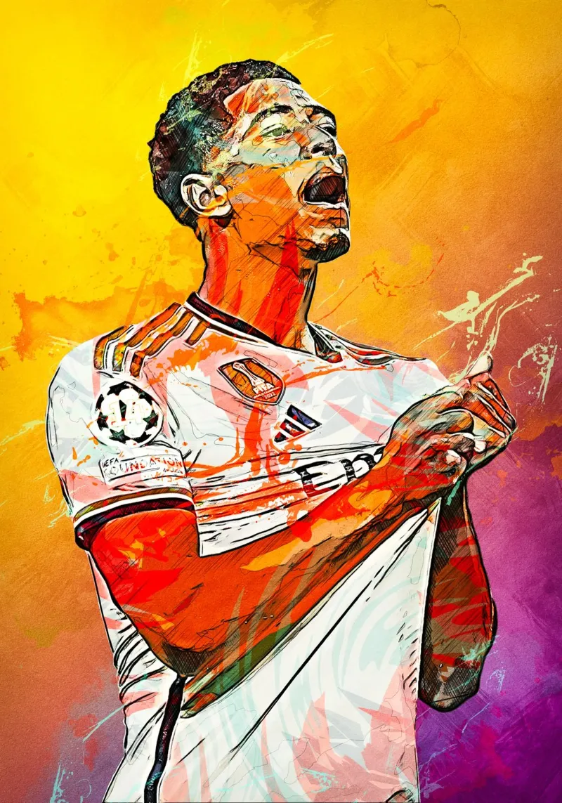 Jude Bellingham Real Madrid 3 pellicola backlit da tenten