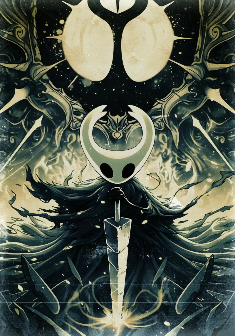 The Knight from Hollow Knight pellicola backlit da CreativeStudio