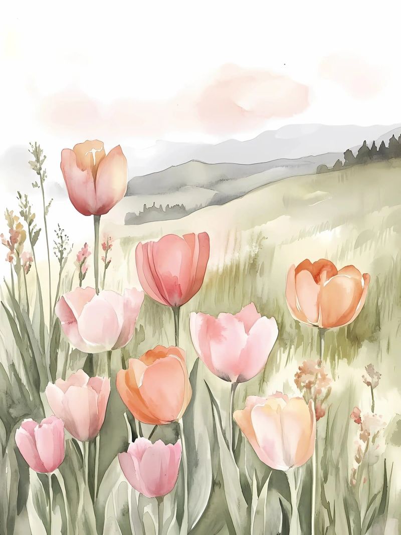 Tulipani poster da Olga Wildrose