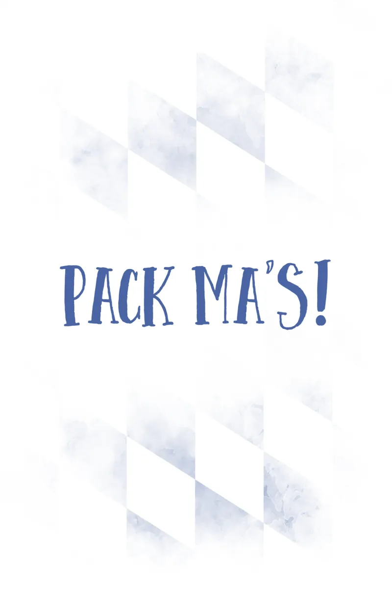 Typisch Bayern PACK MA'S poster con telaio in legno da Melanie Viola