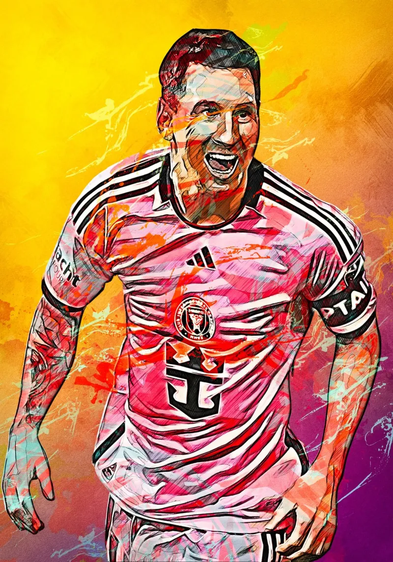 Lionel Messi Inter Miami metacrilato de tenten
