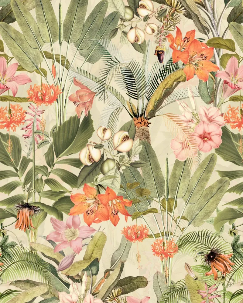 Giardino della giungla della foresta pluviale esotica carta hahnemühle da Flower Garden - Uta Naumann